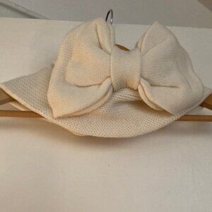 Kate Spade Slip-On Bow Scarf – Cream / Ivory – Elegant & Chic